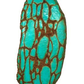 Bacia turquesa - 206 x 86 x 10 cm - Aço