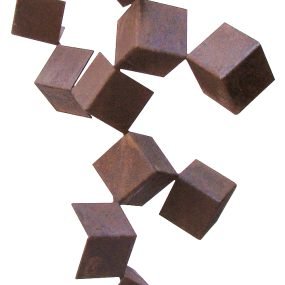 Cubos - 208 x 90 x 70 cm - Aço corten oxidado - 2009