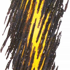 Hachuras - 212 x 45 x 20 cm - Aço carbono pintado queimado - 2011