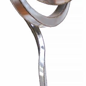 Espiral 2 - 115 x 49 x 27 cm - Aço inox com solda latão - 1972 - Acervo artistico - Cultural dos Palácio do Governo do EStado de São Paulo